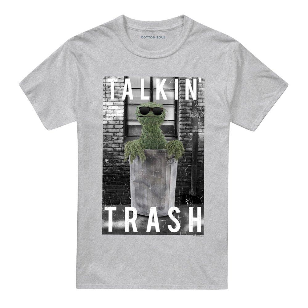 Grey - Sesame Street - Sesame Street Talkin Trash T Shirt Athletic Heath - 4