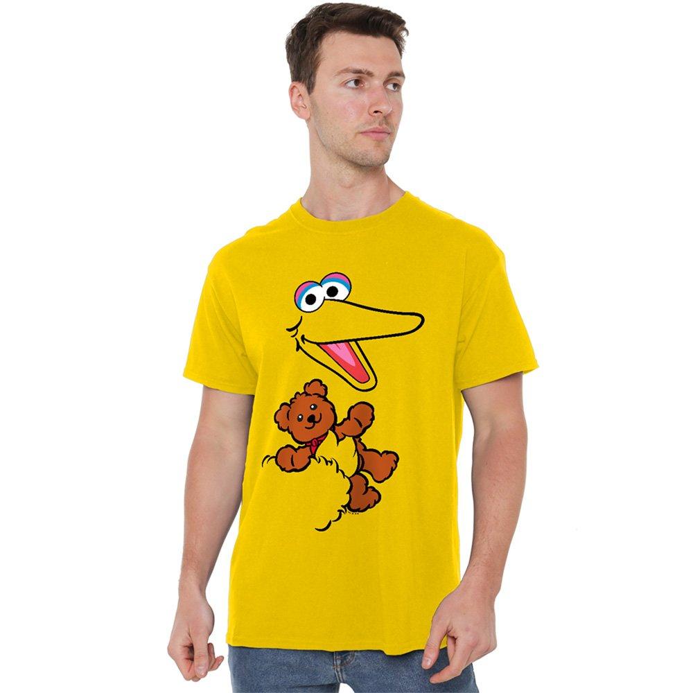 Yellow - Sesame Street - Sesame Street Big Bird Radar Face T Shirt Yellow - 1