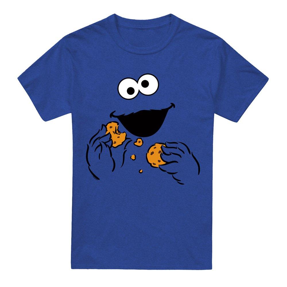 Royal - Sesame Street - Sesame Street Cookie Monster Om Nom Face T-Shirt - 4