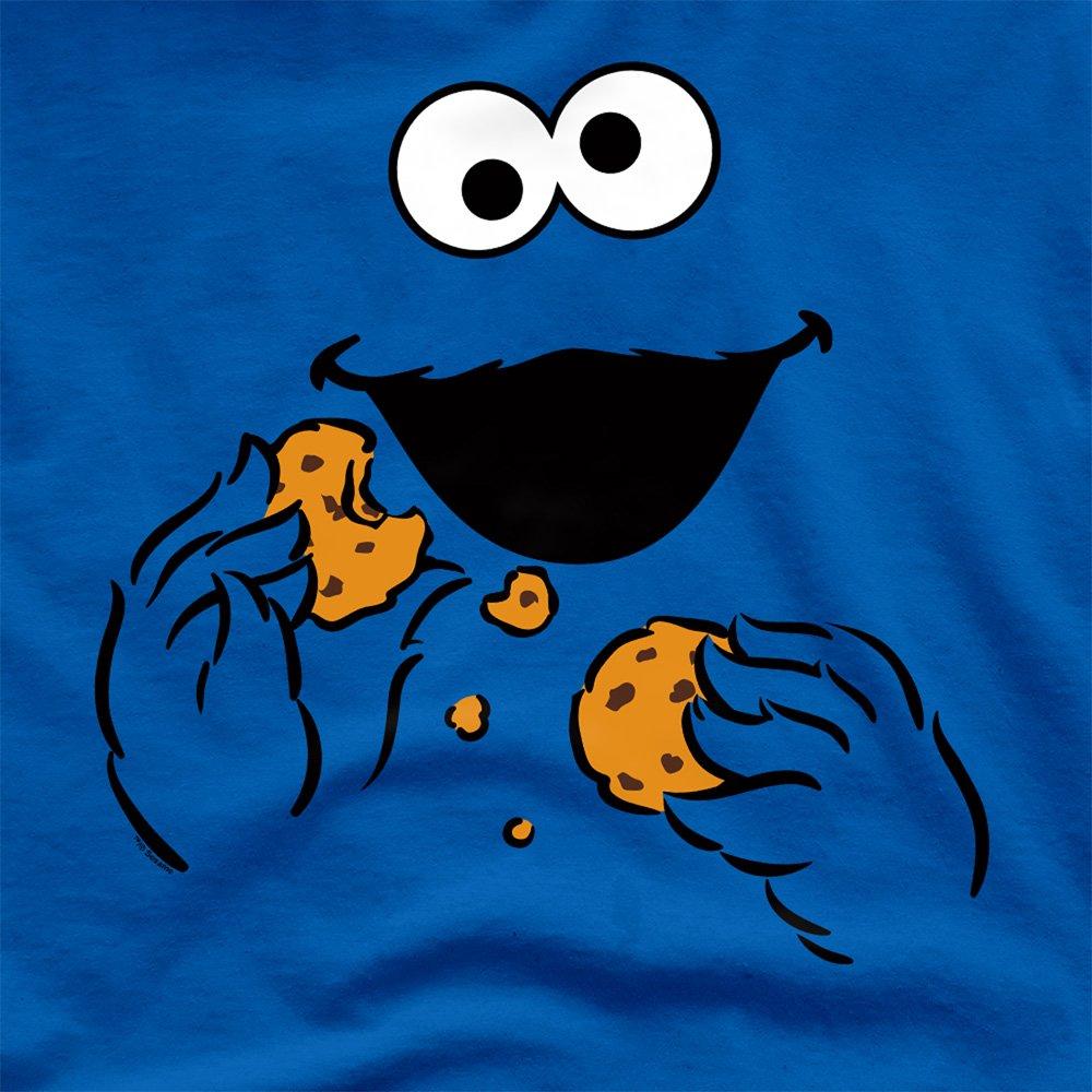 Royal - Sesame Street - Sesame Street Cookie Monster Om Nom Face T Shirt - 2