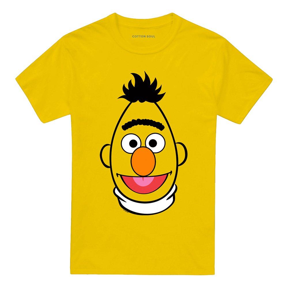 Yellow - Sesame Street - Sesame Street Bert Full Face T Shirt Yellow - 4