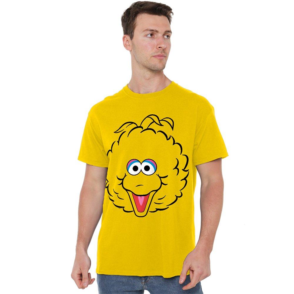 Yellow - Sesame Street - Sesame Street Big Bird Full Face T Shirt Yellow - 1
