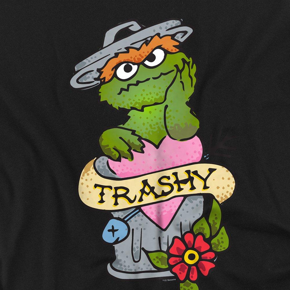 Black - Sesame Street - Sesame Street Oscar The Grouch Trashy Tattoo T Shi - 2