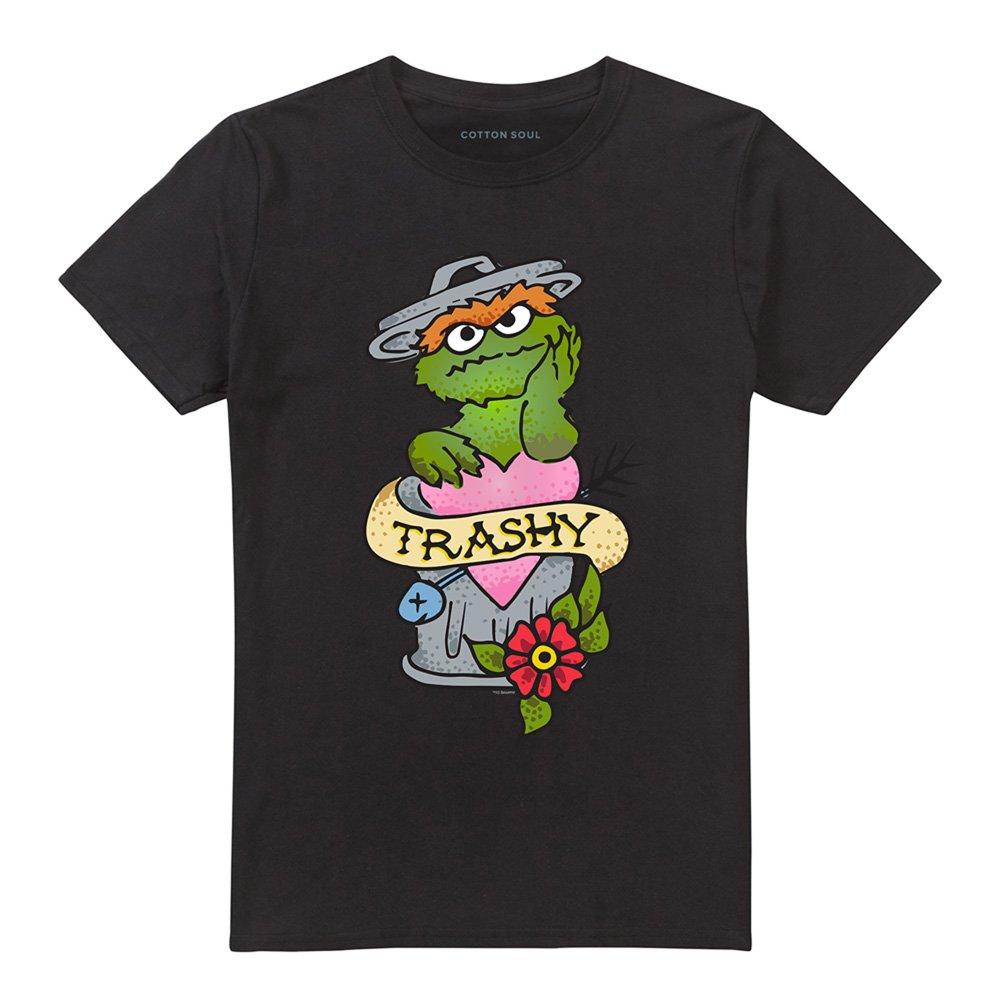 Black - Sesame Street - Sesame Street Oscar The Grouch Trashy Tattoo T Shi - 4
