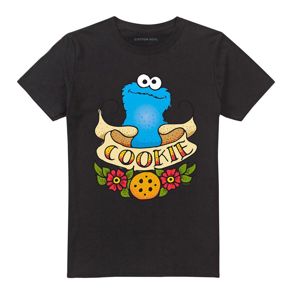 Black - Sesame Street - Sesame Street Cookie Monster Cookies Tattoo T Shir - 4