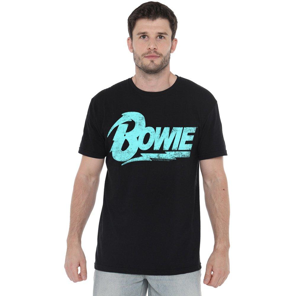 Black - David Bowie - David Bowie Logo Unisex T Shirt Black - 1