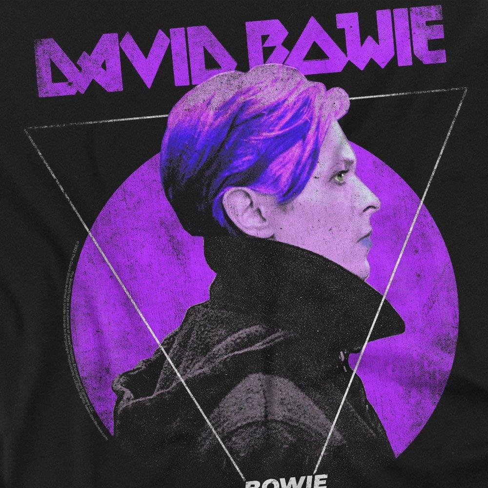 Black - David Bowie - David Bowie Side Profile 75 Logo Unisex T Shirt B - 2