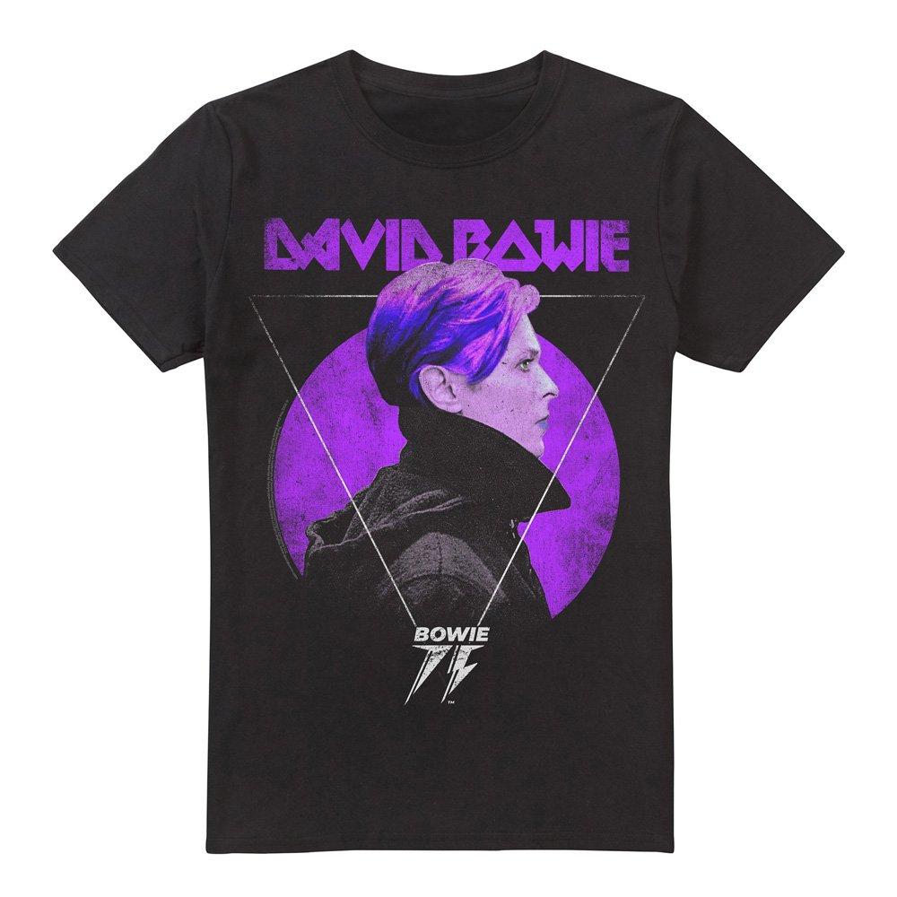 Black - David Bowie - David Bowie Side Profile 75 Logo Unisex T Shirt B - 4