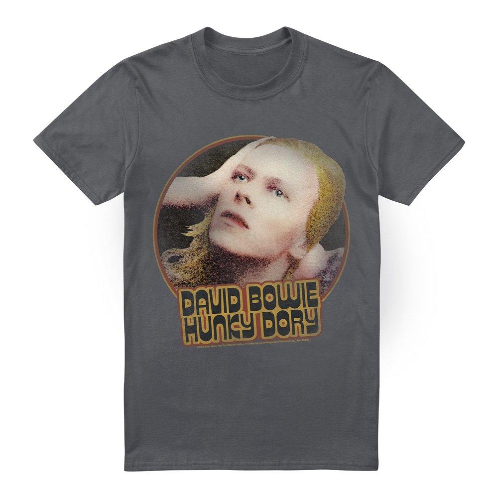 Charcoal - David Bowie - David Bowie Hunky Dory Circle Unisex T Shirt Char - 4