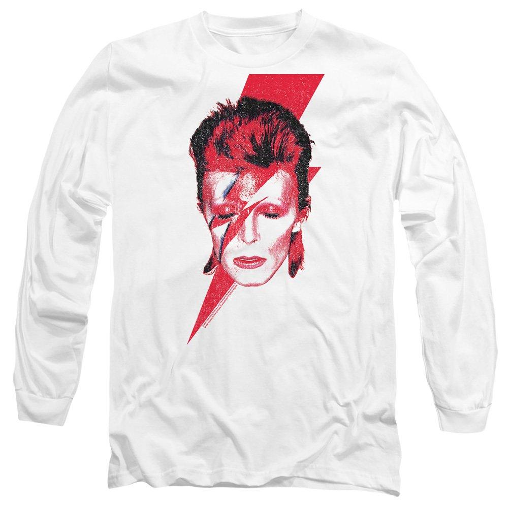 White - David Bowie - David Bowie Aladdin Sane Mens Long Sleeve T Shirt - 1