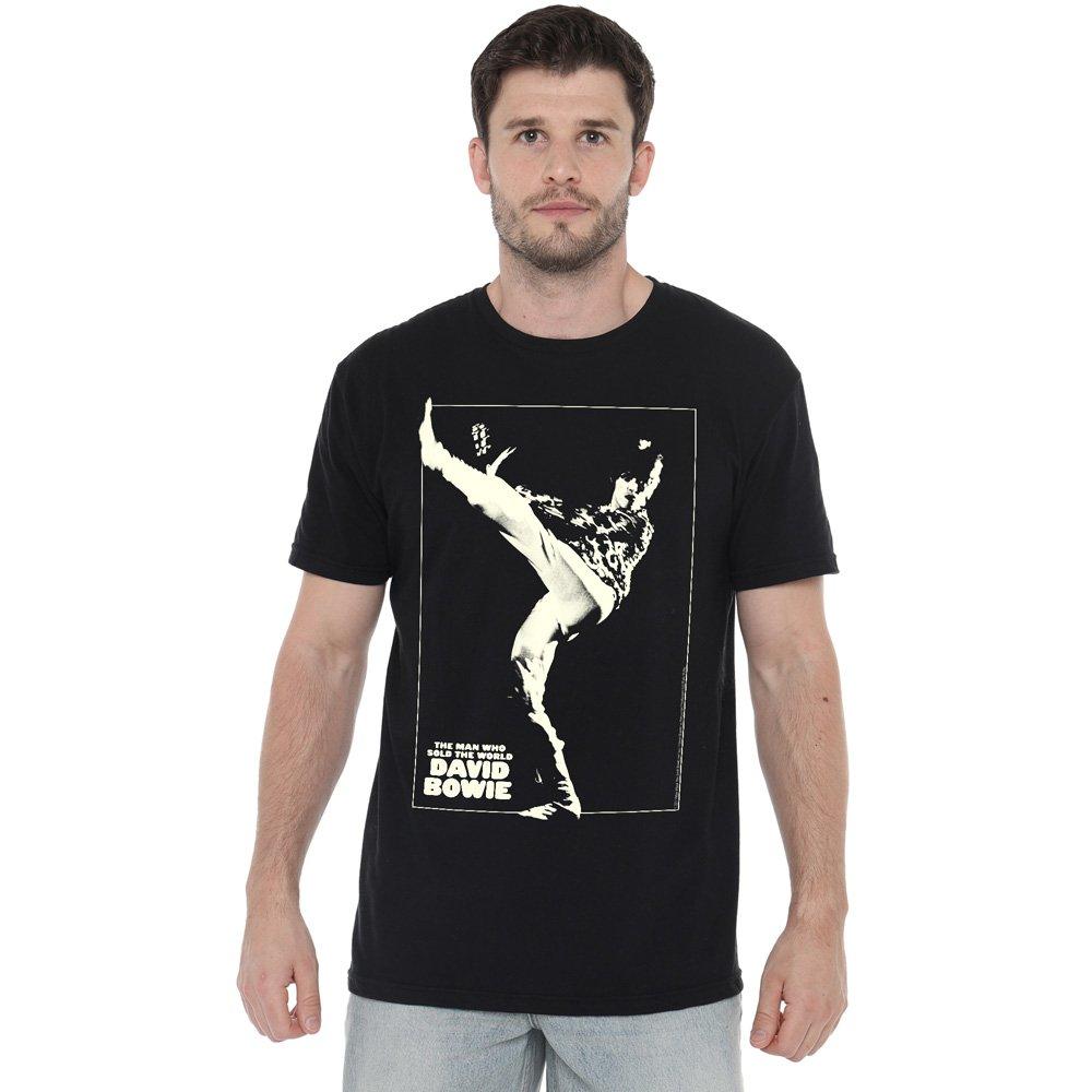 Black - David Bowie - David Bowie The Man Cover T-Shirt Black - 1