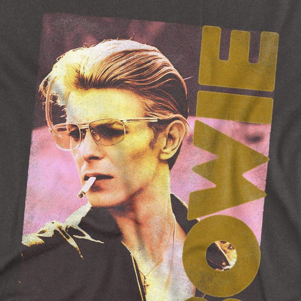 Charcoal - David Bowie - David Bowie Smallokin Mens Long Sleeve T Shirt-Cha - 2