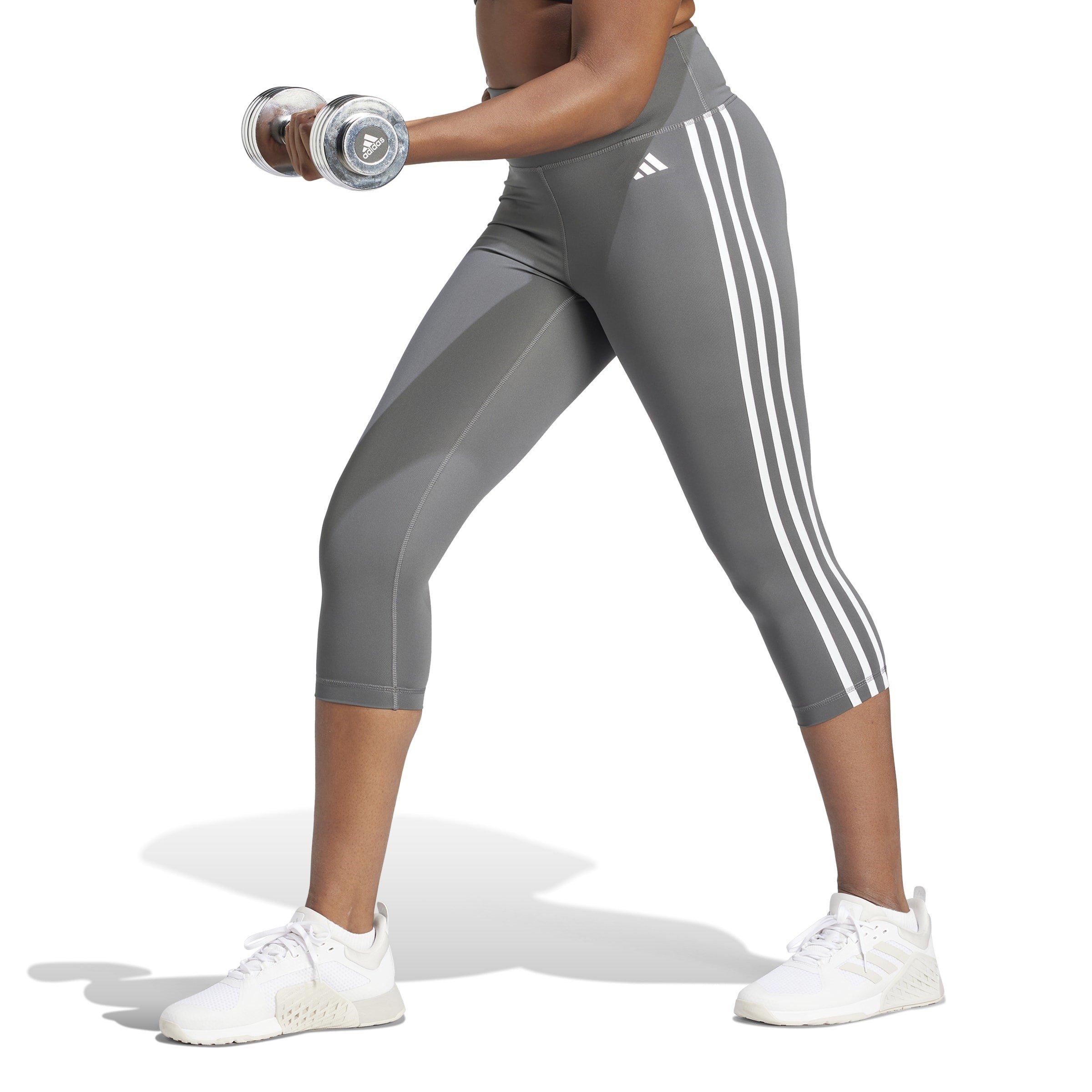 Grey Six - adidas - Train Essentials Striped High-Waisted Capris - 2