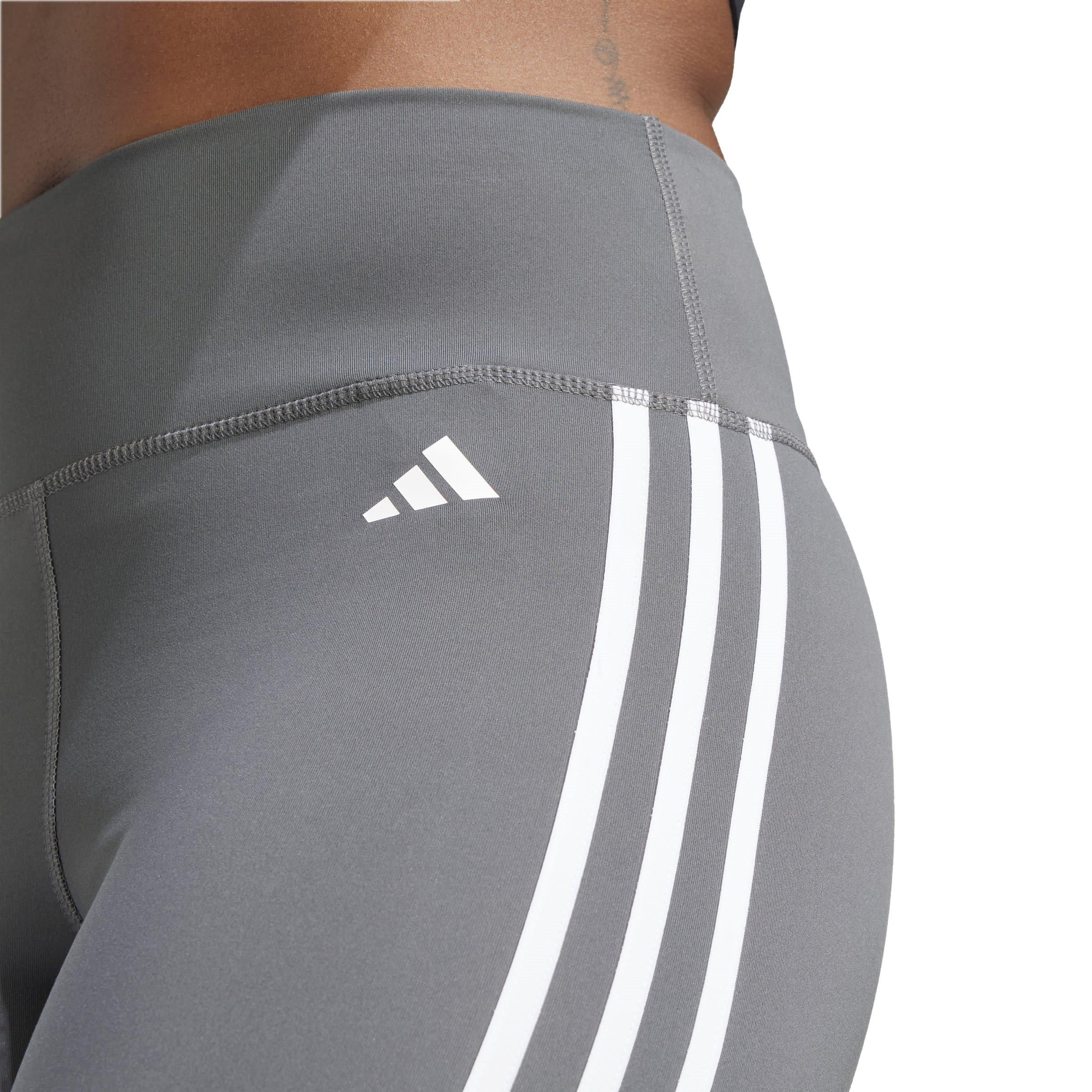Grey Six - adidas - Train Essentials Striped High-Waisted Capris - 5