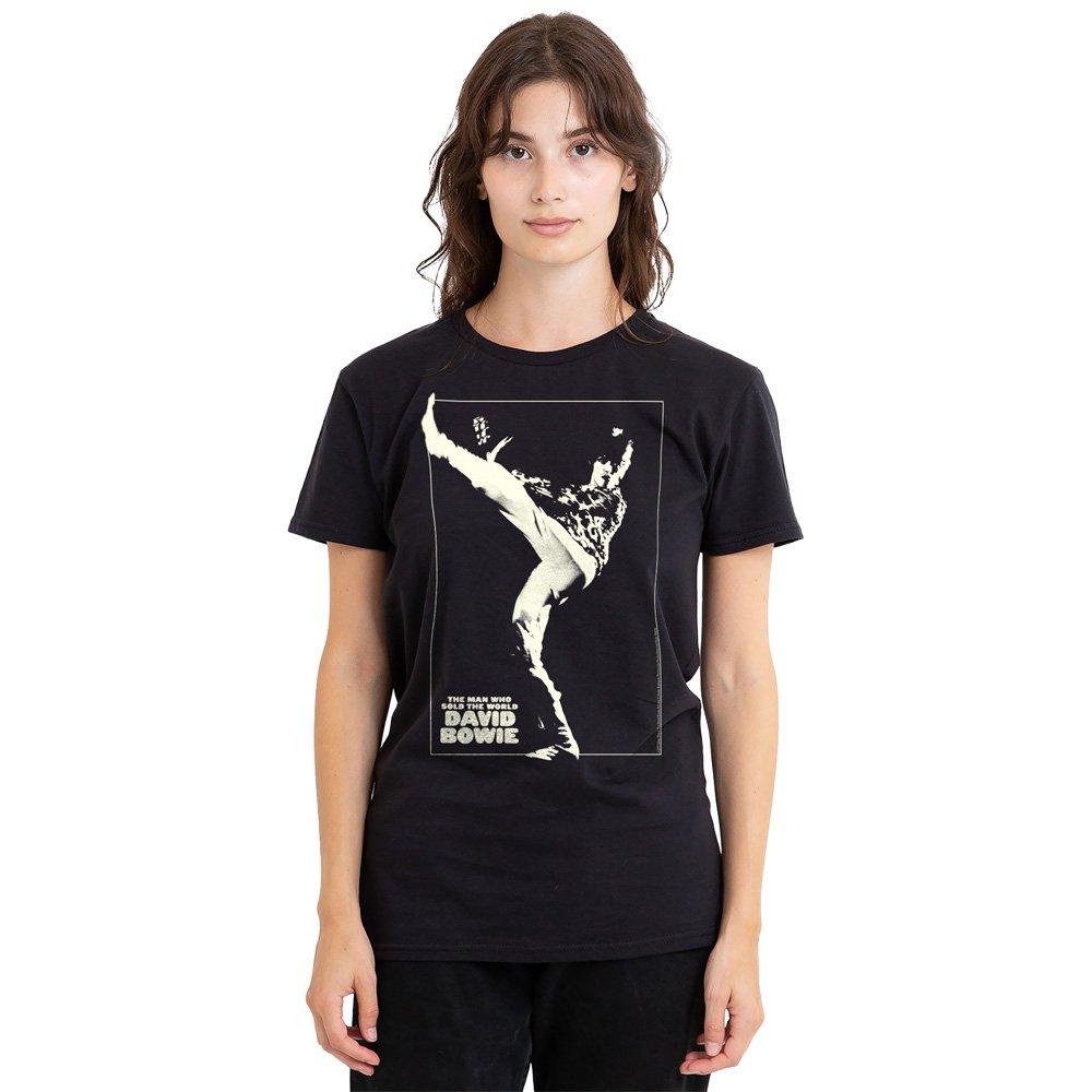 Black - David Bowie - David Bowie The Man Cover Ladies T Shirt Black - 1