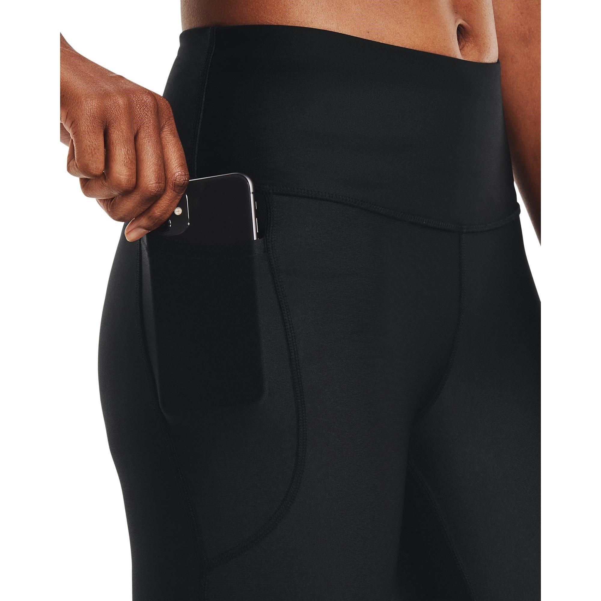 Black/White - Under Armour - Under Heat Gear No Slip Womens Performance Capris - 5