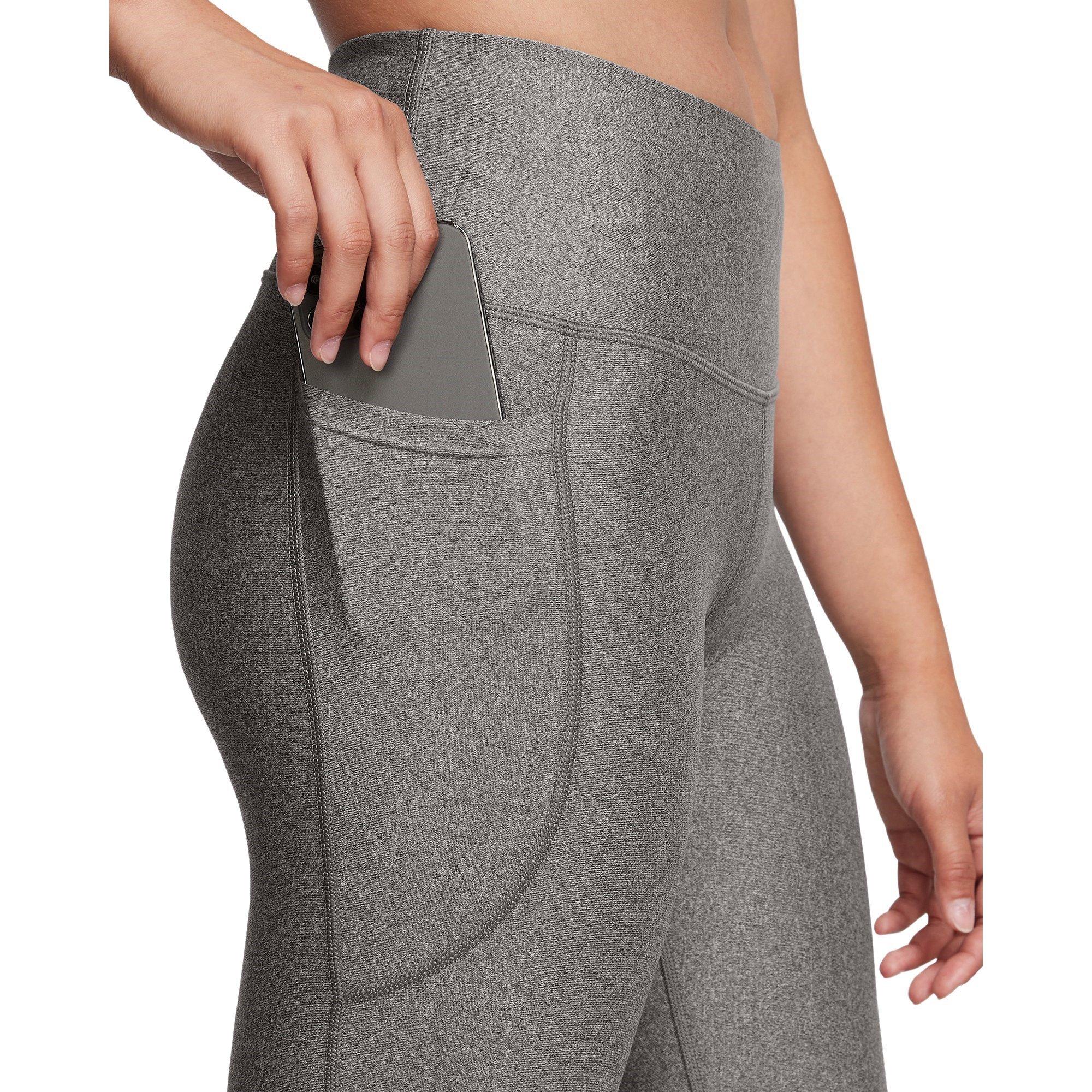 Charcoal/Blk - Under Armour - Heat Gear No Slip Womens Performance Capris - 5