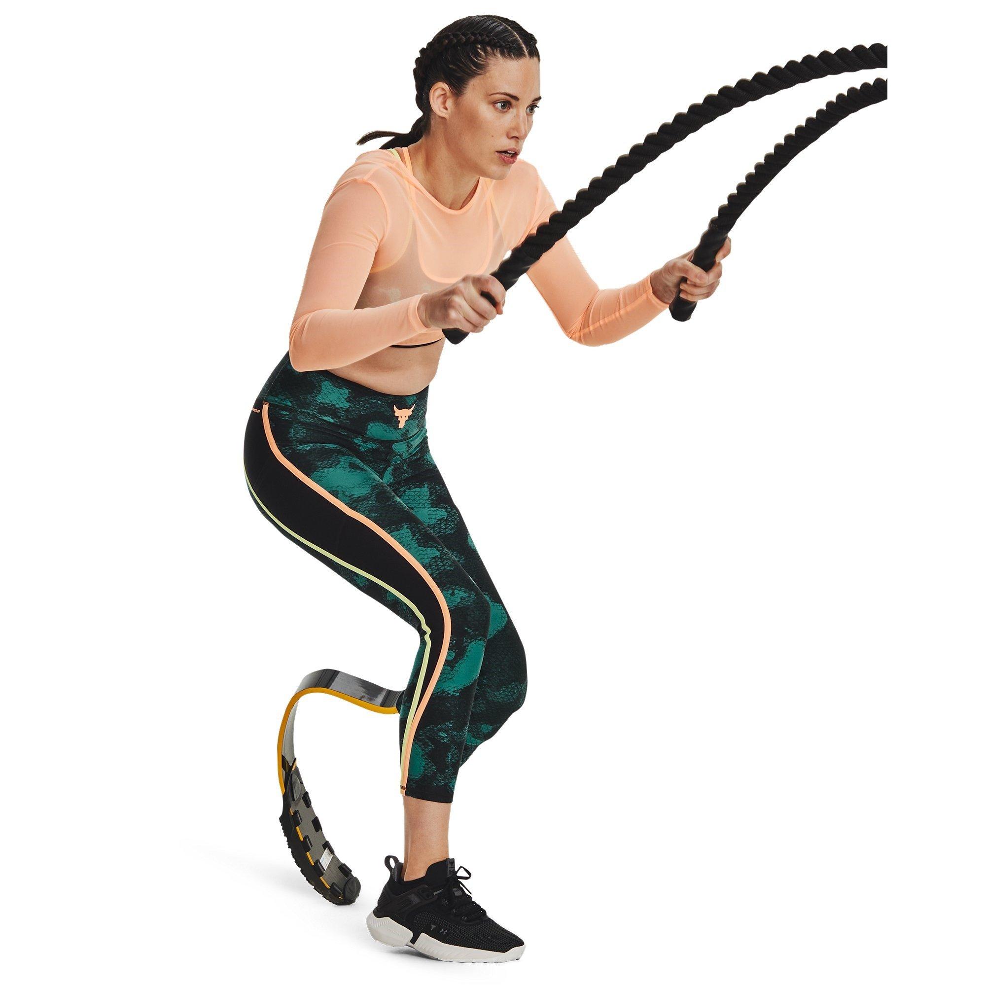 Green - Under Armour - High-Waist Ankle Capri - 5