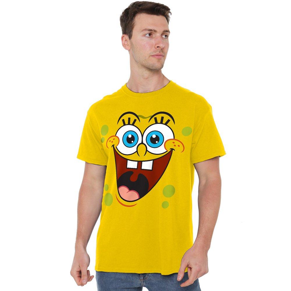 Yellow - Spongebob - Spongebobspongebob Surprise Face Unisex Adult T Sh - 1