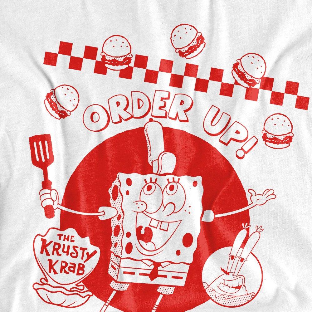 White - Spongebob - Spongebob Squarepants Order Up! Unisex Adult T Shi - 2