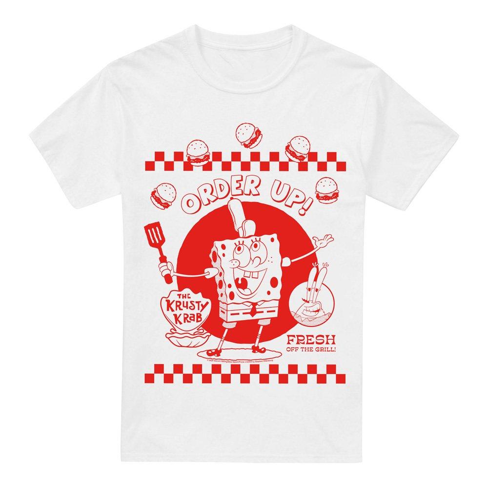 White - Spongebob - Spongebob Squarepants Order Up! Unisex Adult T Shi - 4