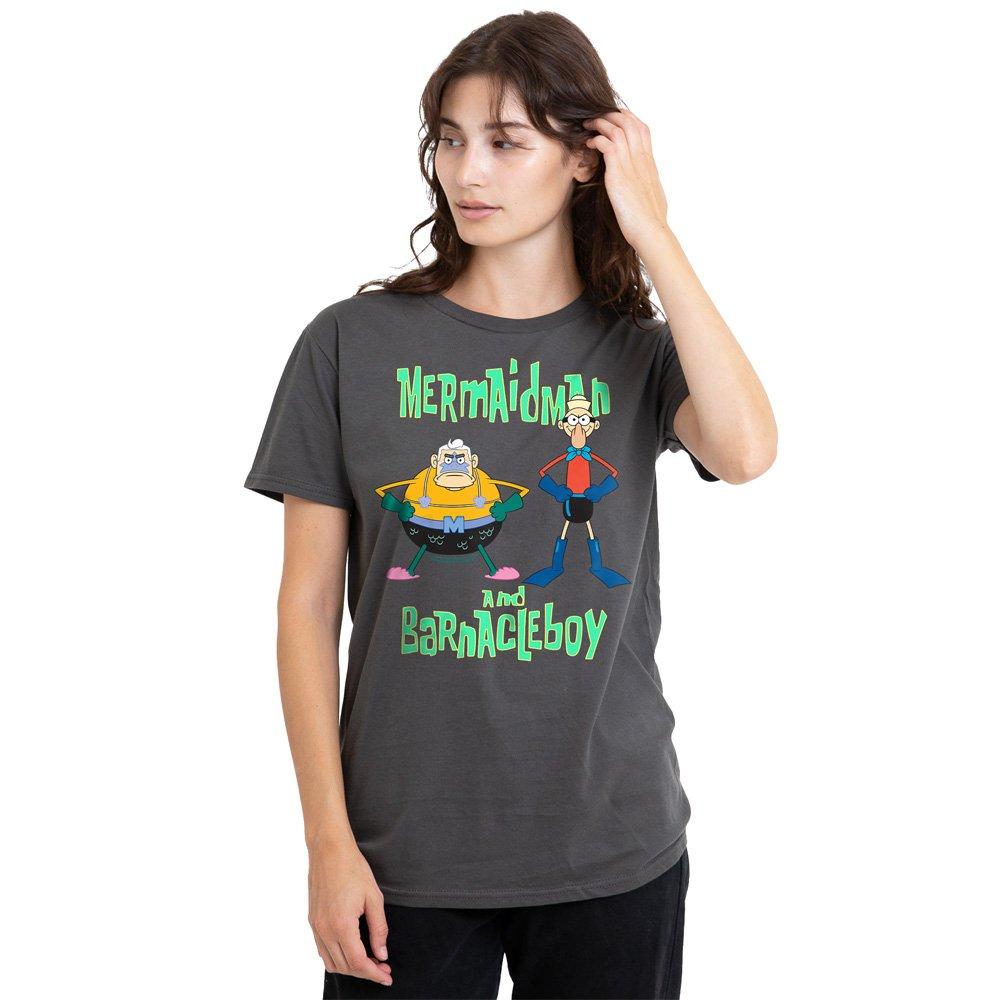 Charcoal - Spongebob - Spongebob Mermaid Man And Barnacle Boy T-Shirt Ch - 1