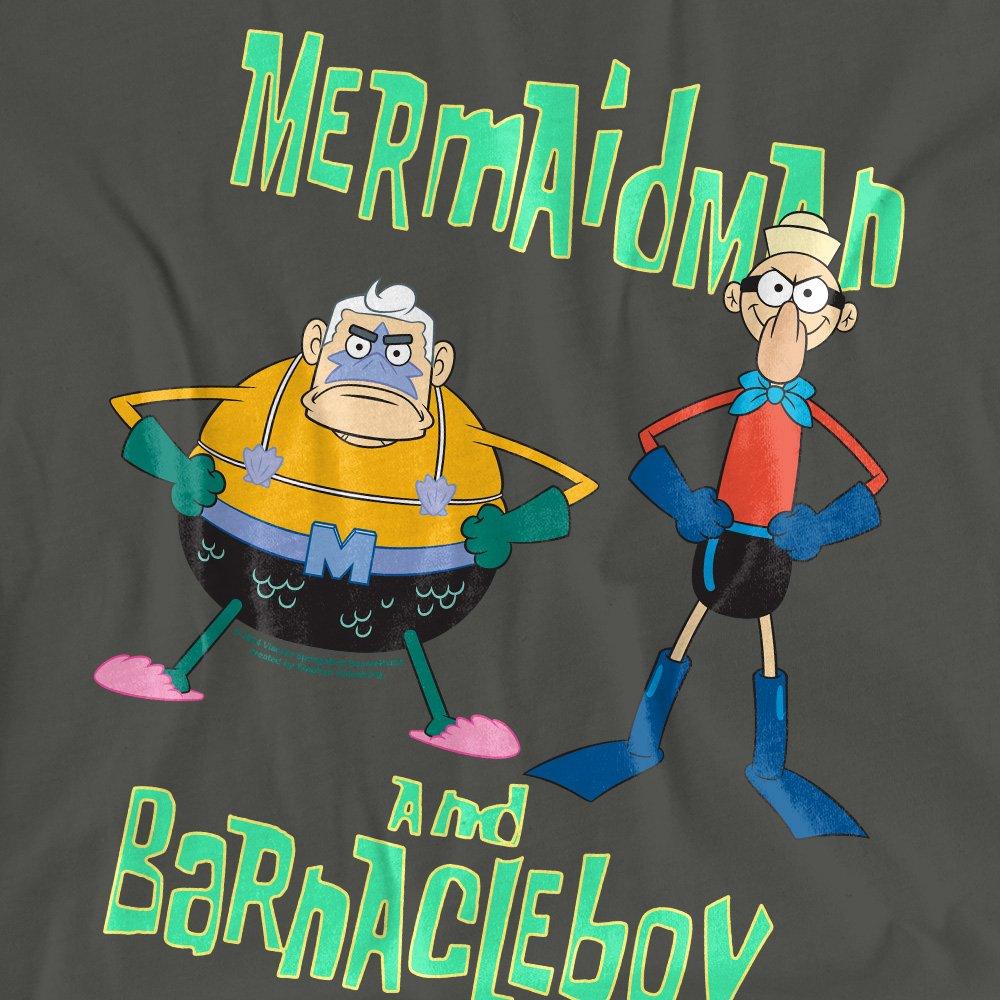 Charcoal - Spongebob - Spongebob Mermaid Man And Barnacle Boy T-Shirt Ch - 2