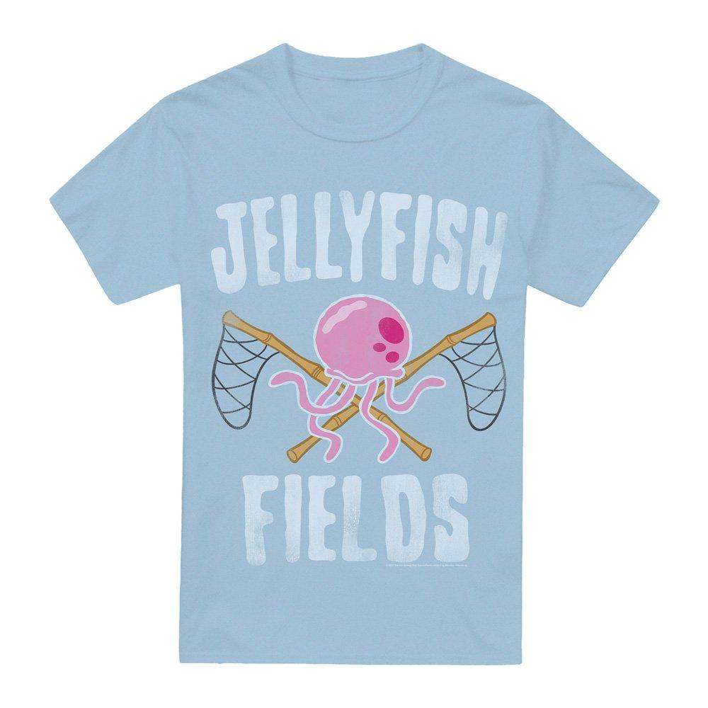 Light Blue - Spongebob - Spongebob Jellyfish Fields Unisex T Shirt Light B - 4