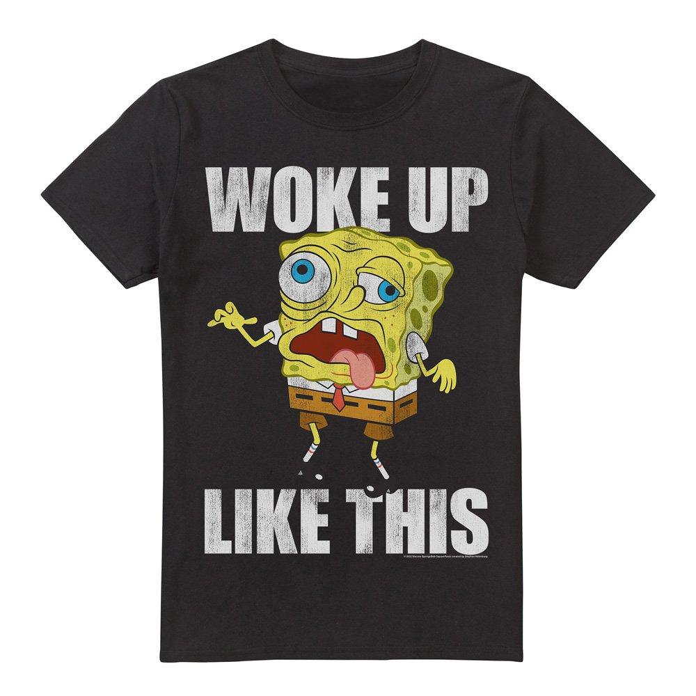 Black - Spongebob - Spongebob Woke Up Like This Meme Unisex T Shirt B - 4
