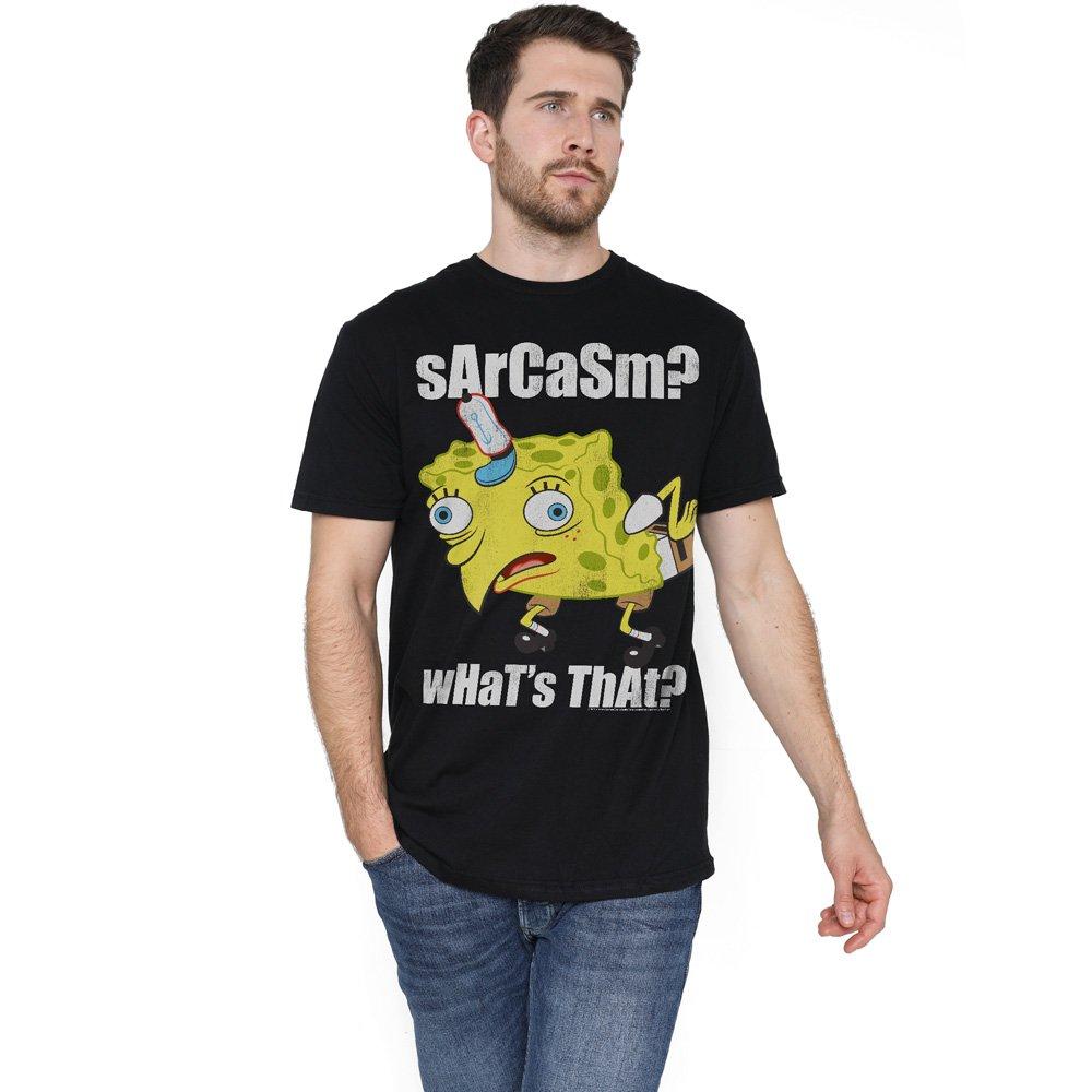 Black - Spongebob - Spongebob SarcaSmall Meme Unisex T Shirt Black - 1