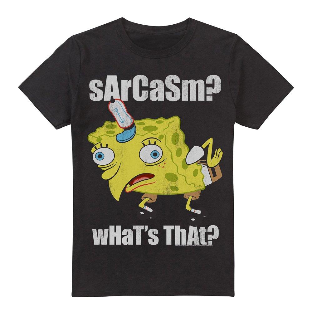 Black - Spongebob - Spongebob SarcaSmall Meme Unisex T Shirt Black - 4