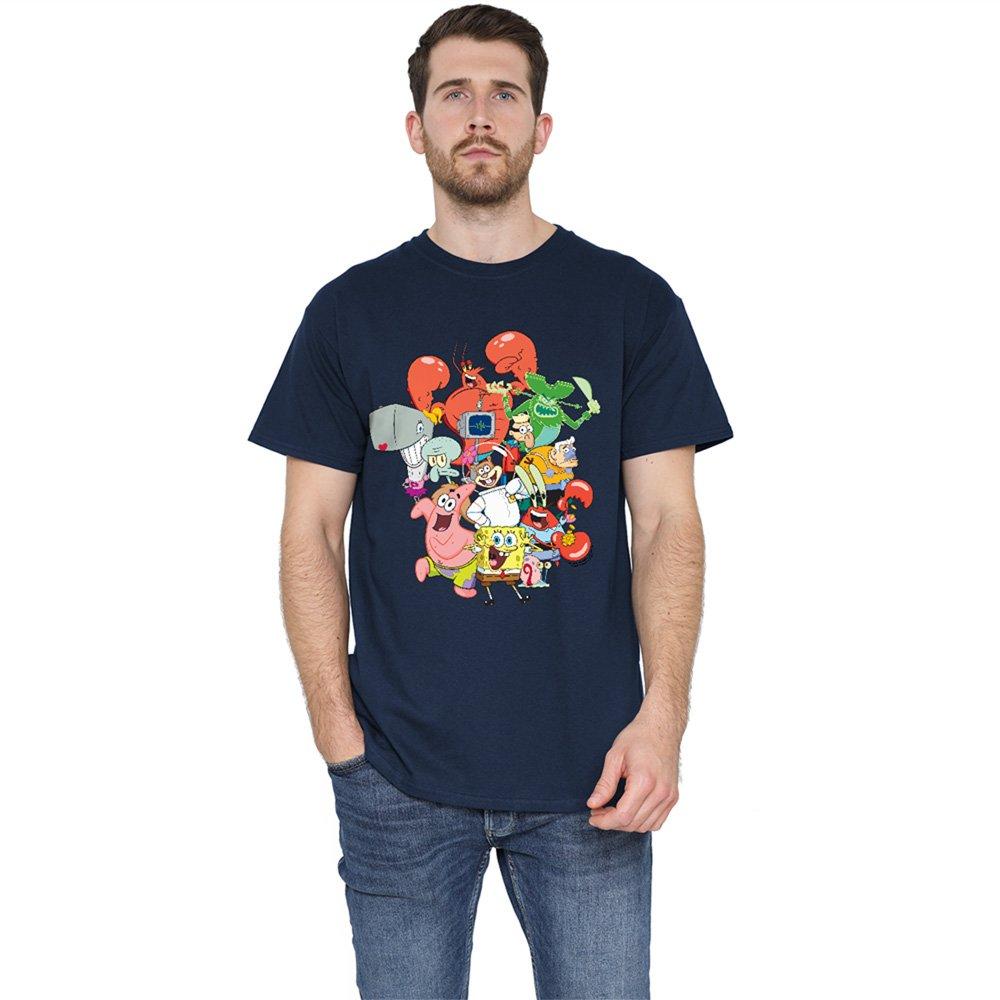 Charcoal - Spongebob - Spongebob The Whole Gang Unisex T Shirt Charcoal - 1