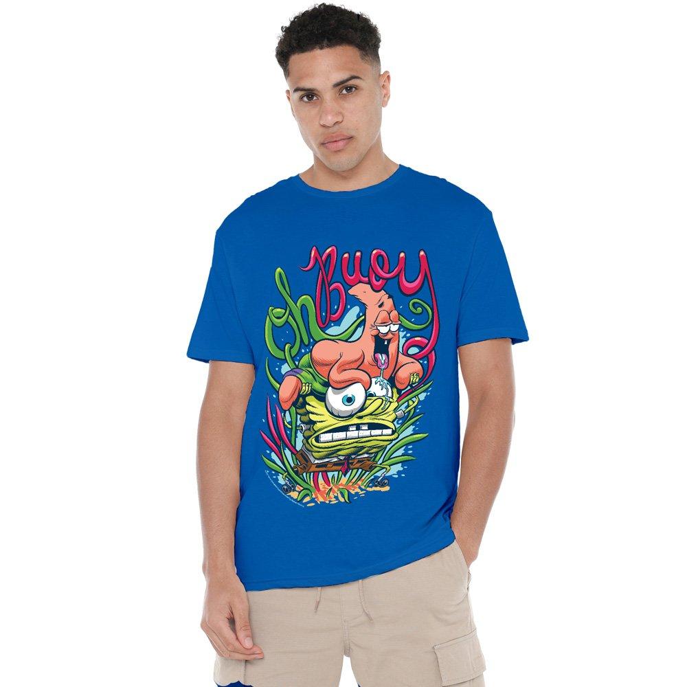 Royal - Spongebob - Spongebob Oh Buoy Unisex T Shirt Royal Blue - 1