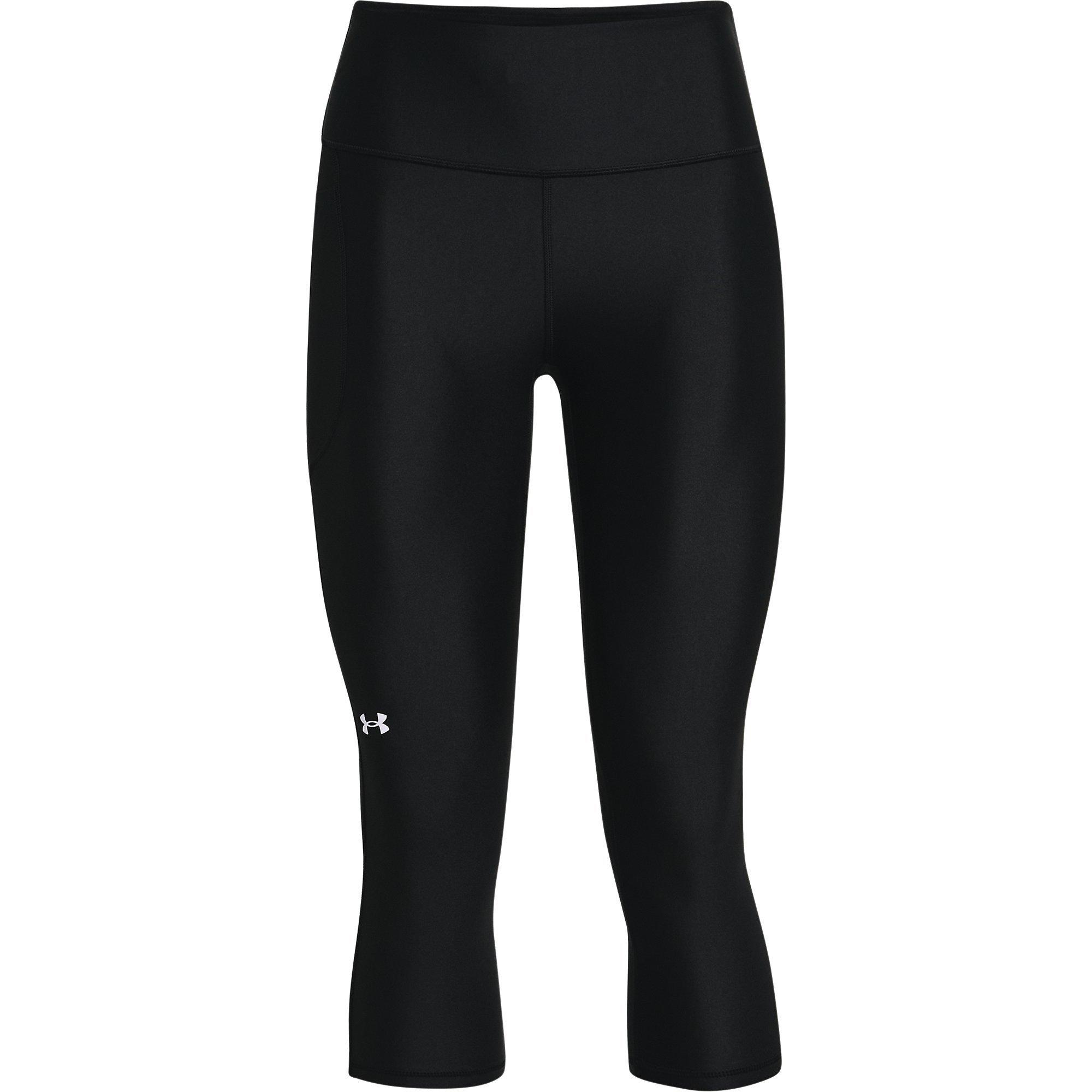 Black - Under Armour - HG Armour Hi Capris - 1
