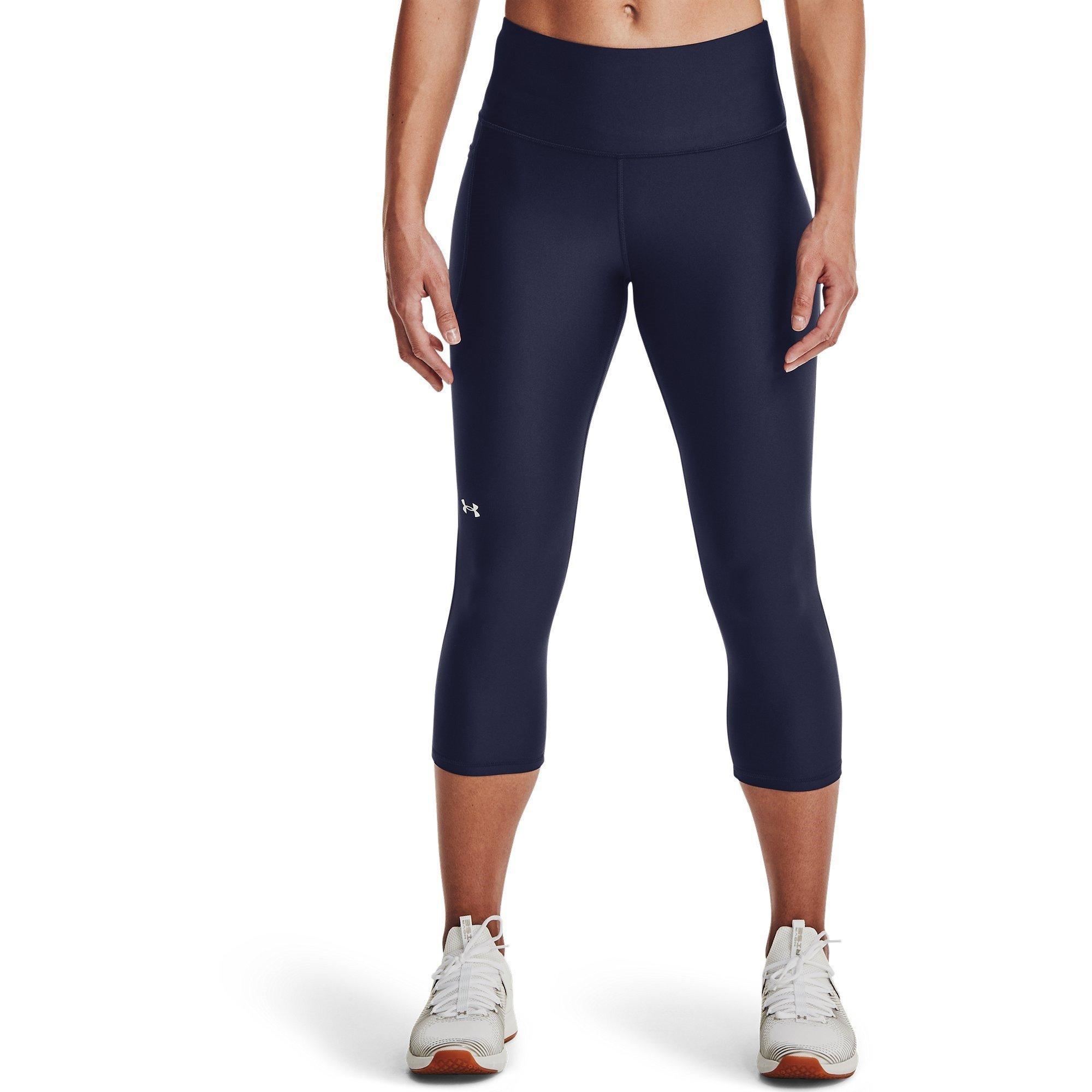 Navy - Under Armour - HG Armour Hi Capris - 2