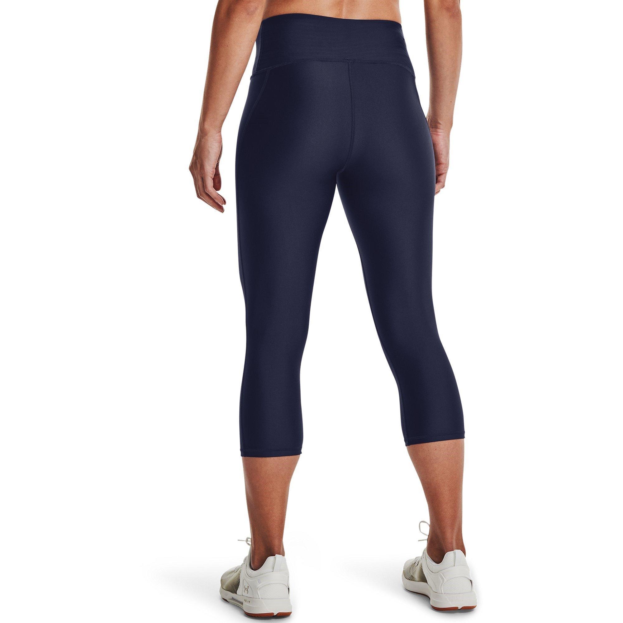 Navy - Under Armour - HG Armour Hi Capris - 3