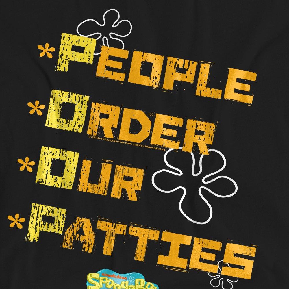 Black - Spongebob - Spongebob People Order Our Patties Ladies T Shirt - 2