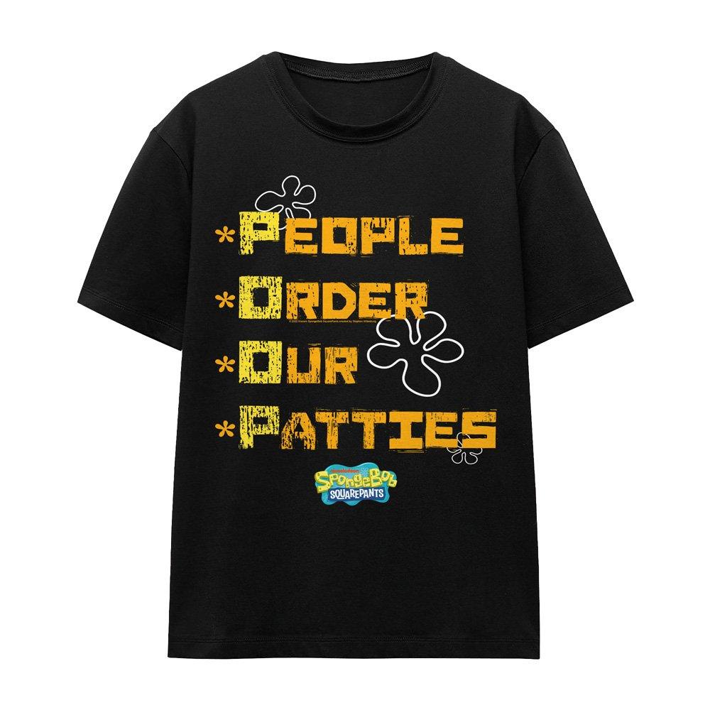 Black - Spongebob - Spongebob People Order Our Patties Ladies T Shirt - 4