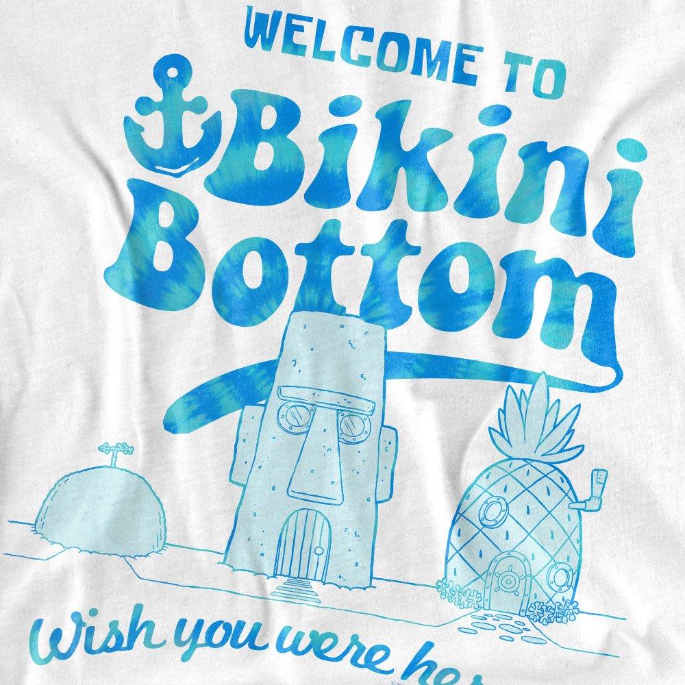 White - Spongebob - Spongebob Bikini Bottom Welcome Mens Long Sleeve T - 2