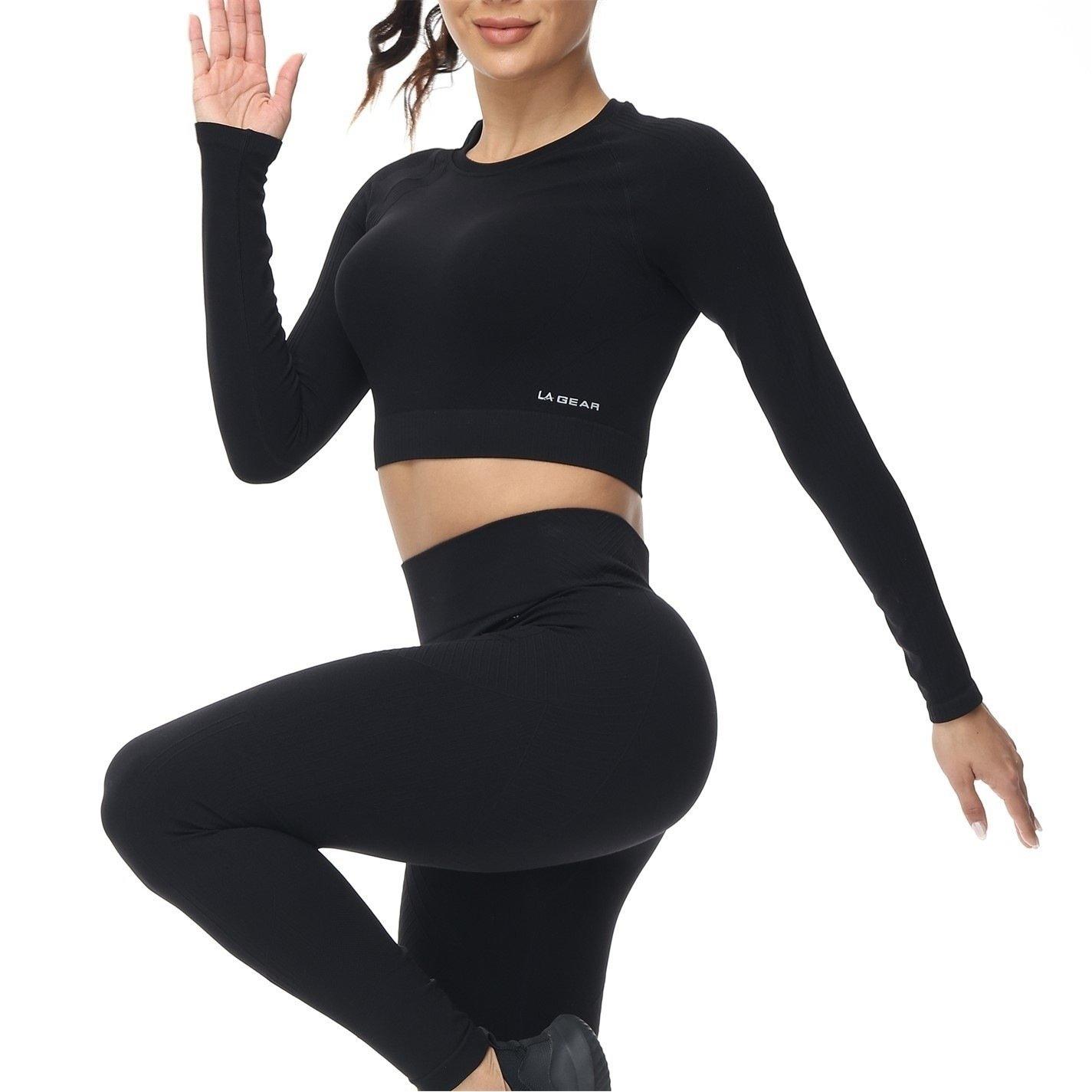 Crna - LA Gear - L/S SL Crop 2 Pack - 3