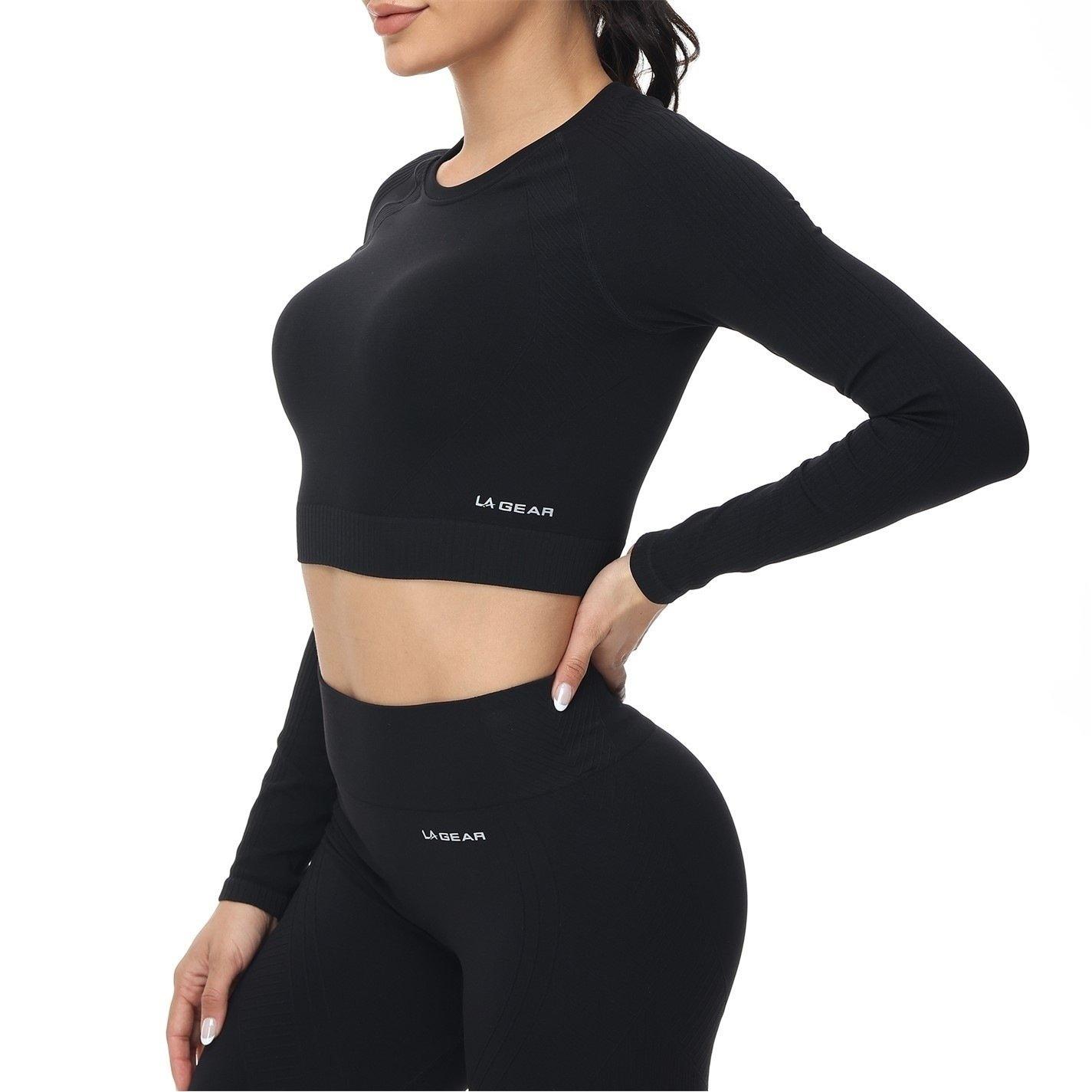 Crna - LA Gear - L/S SL Crop 2 Pack - 4