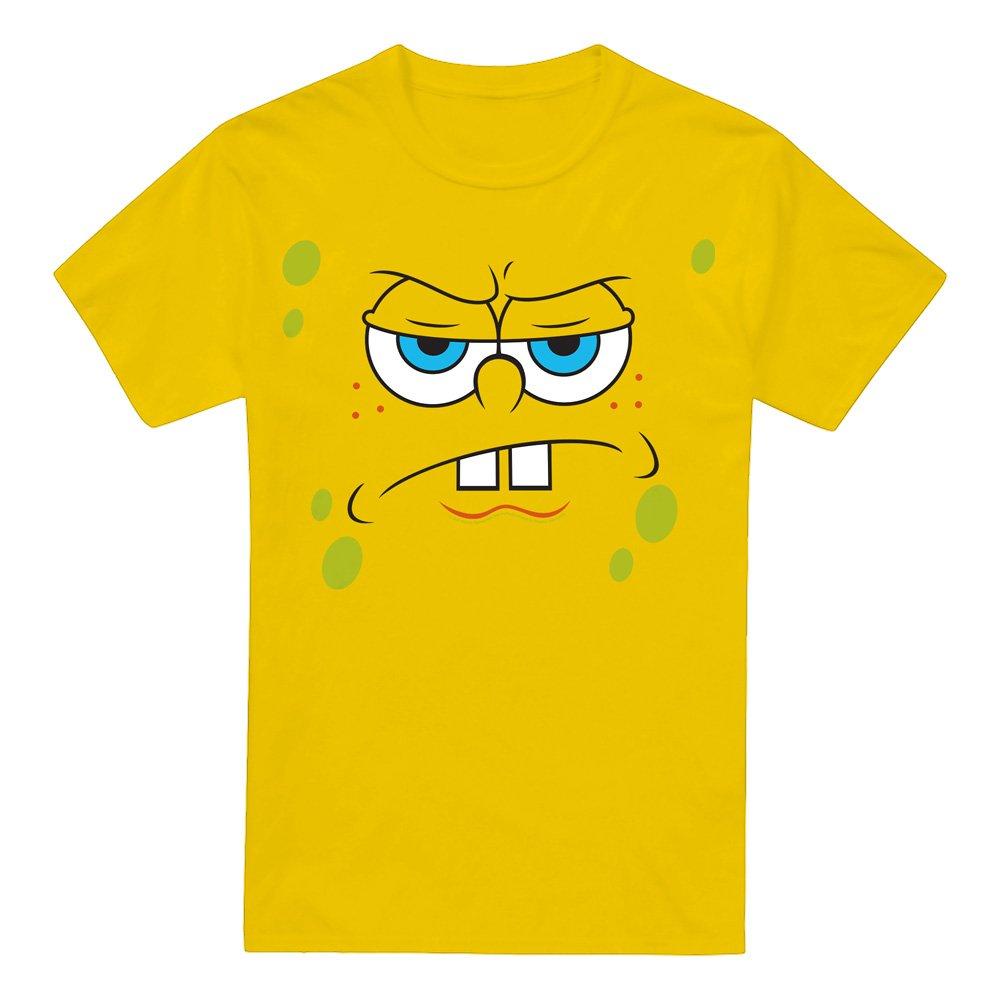 Yellow - Spongebob - Spongebob Angry Face Unisex Adult T Shirt Yellow - 4