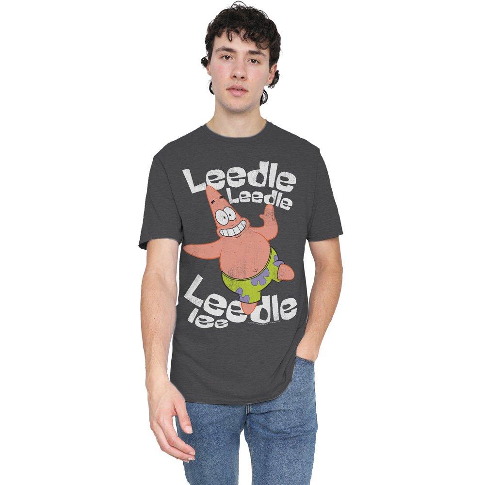 Charcoal - Spongebob - Spongebob Singing Patrick T-Shirt-Charcoal - 1