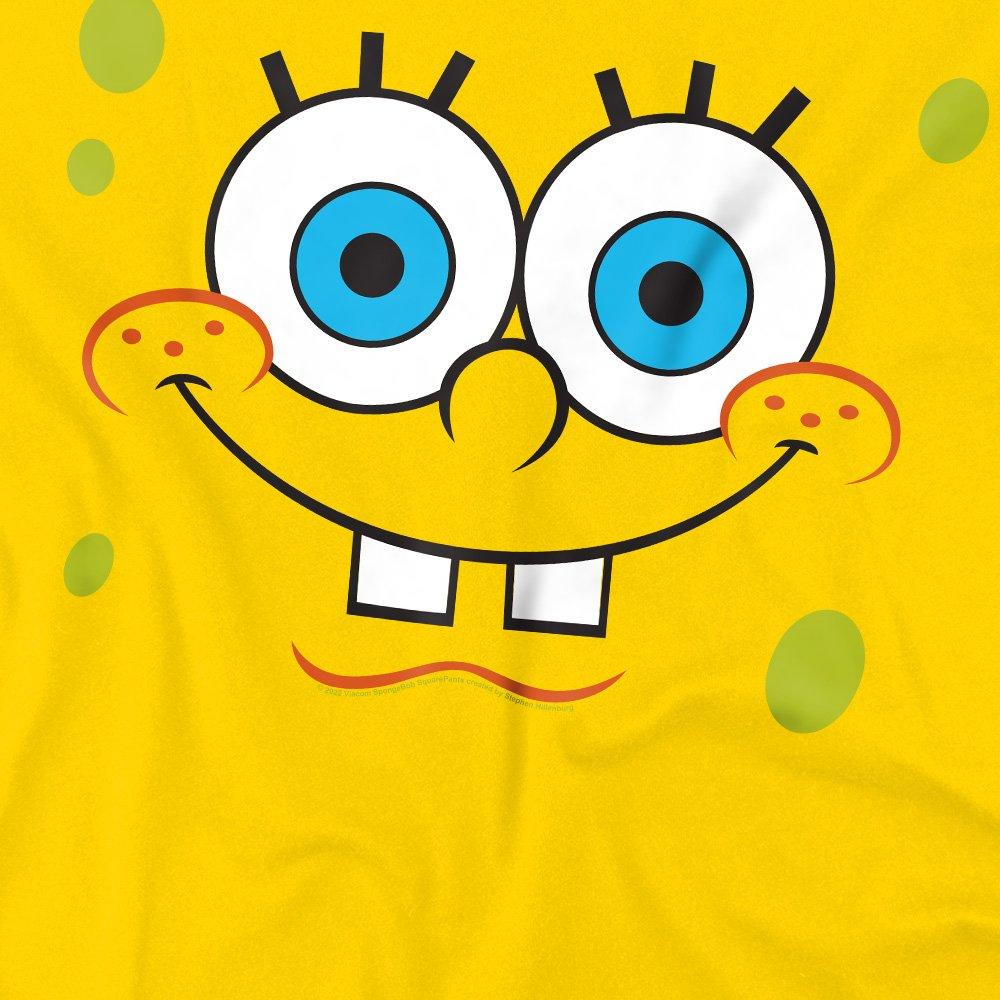 Yellow - Spongebob - Spongebob Smalliling Face Unisex Adult T Shirt Ye - 2