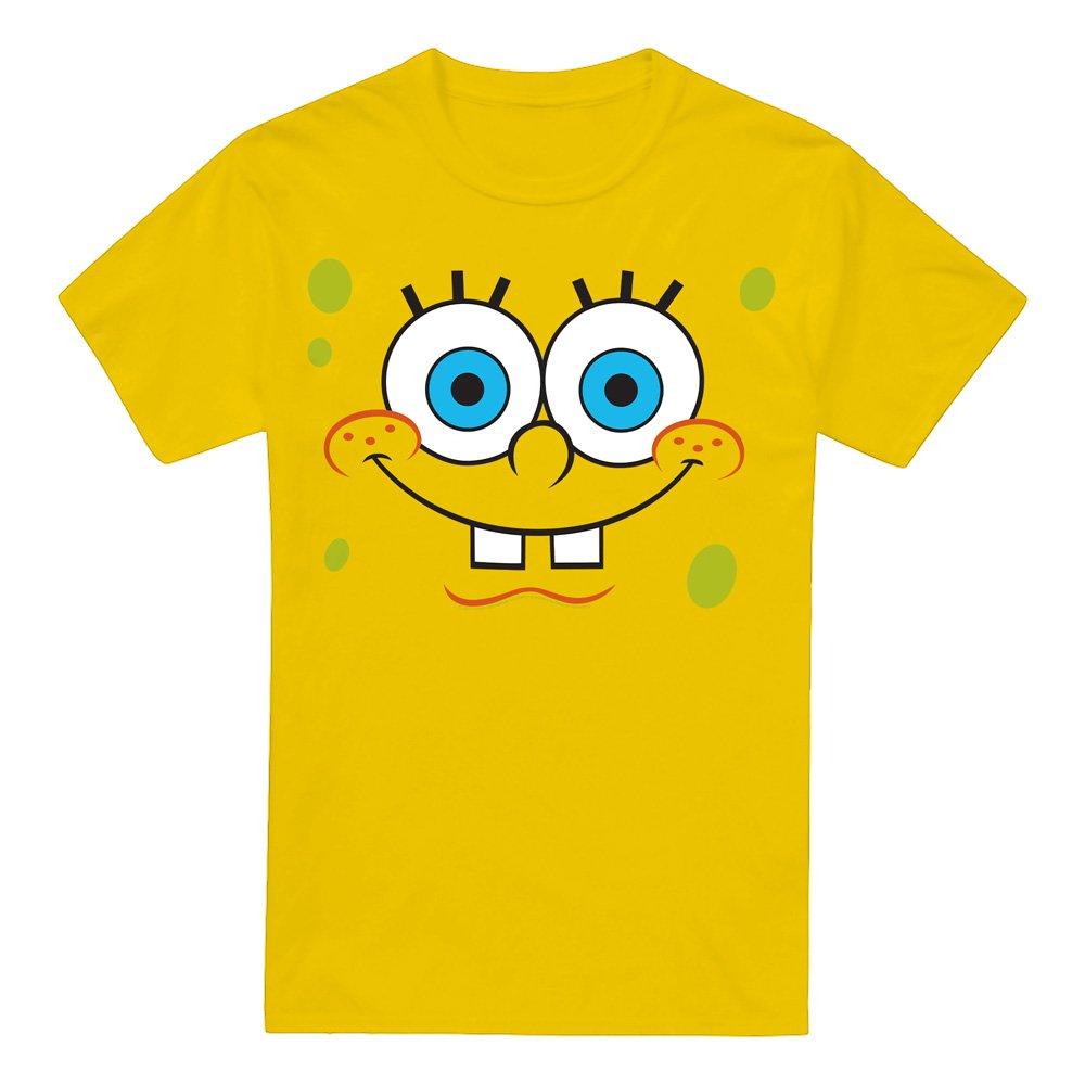 Yellow - Spongebob - Spongebob Smalliling Face Unisex Adult T Shirt Ye - 4