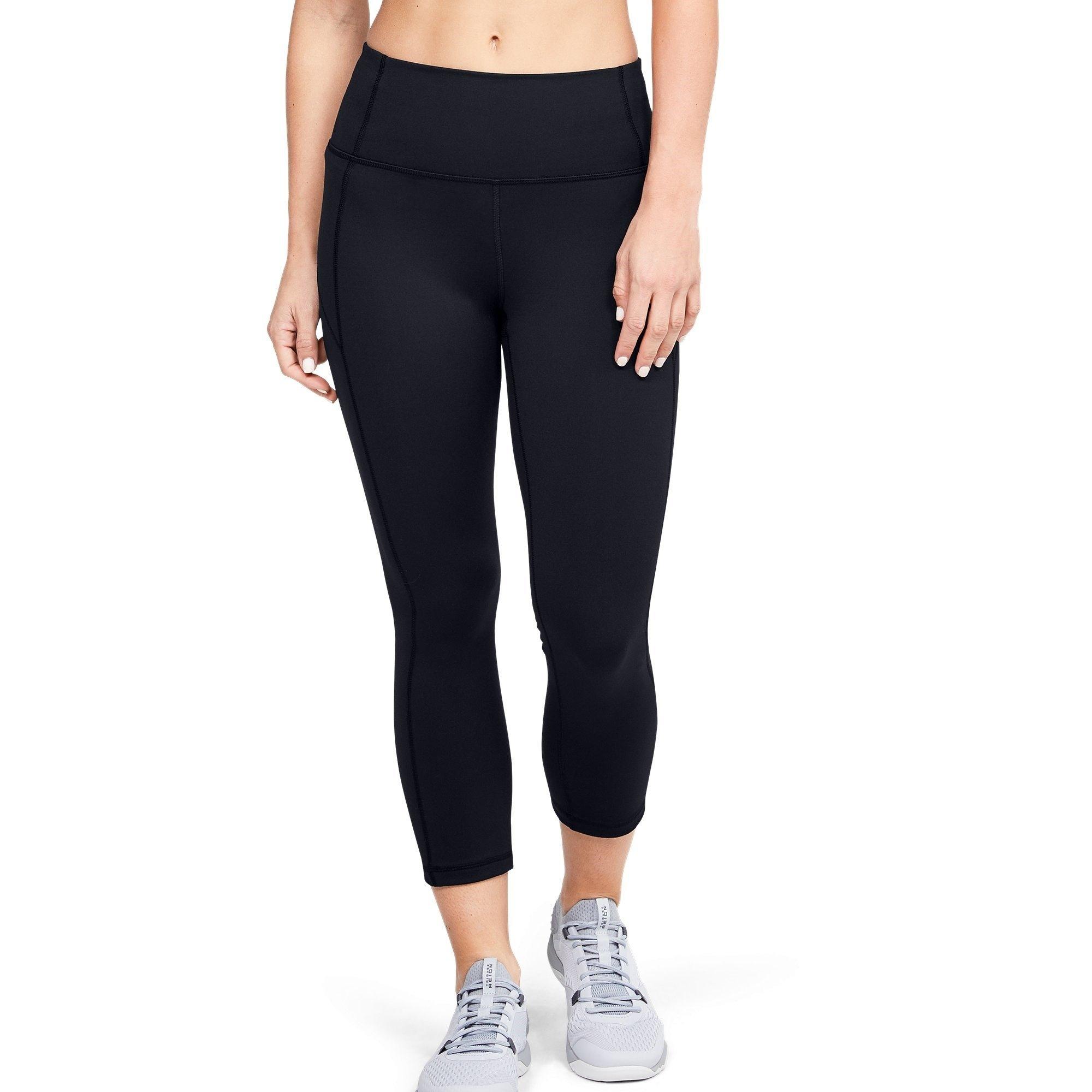 Black/Tonal - Under Armour - Reflect Womens Hi Rise Capri - 2