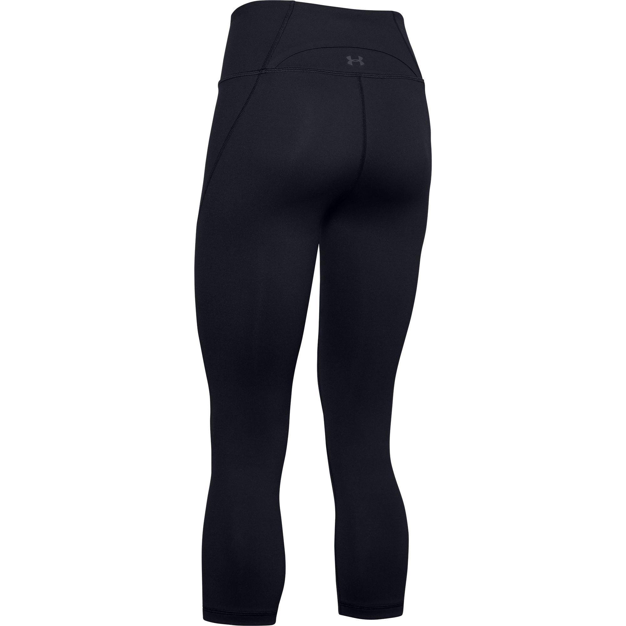 Black/Tonal - Under Armour - Reflect Womens Hi Rise Capri - 6