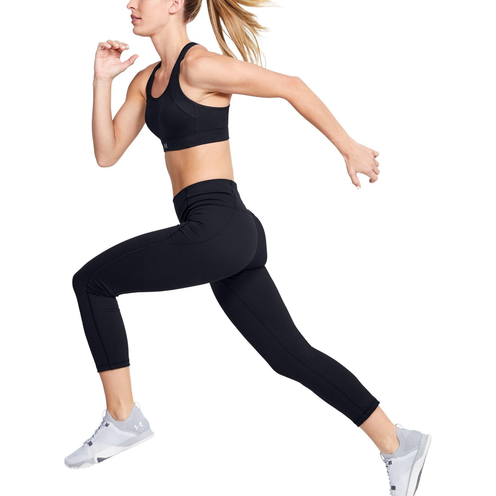 Black/Tonal - Under Armour - Reflect Womens Hi Rise Capri - 4