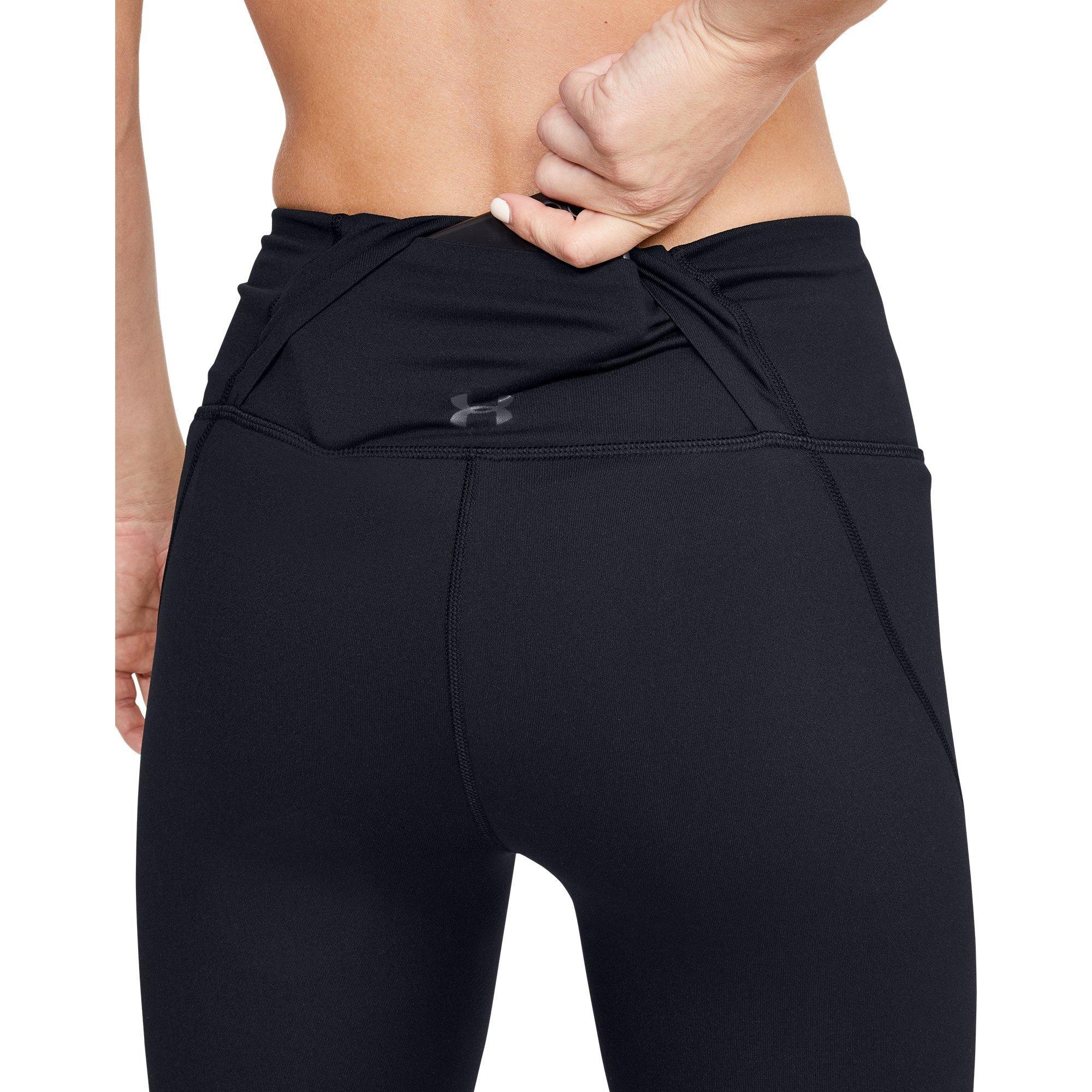 Black/Tonal - Under Armour - Reflect Womens Hi Rise Capri - 5