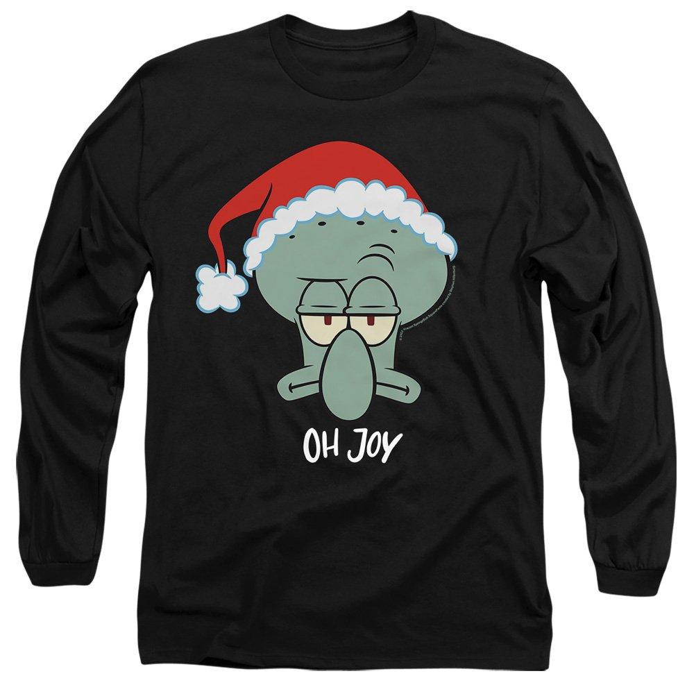 Black - Spongebob - Spongebob Squarepants Squidward Christmas Joy Mens - 1